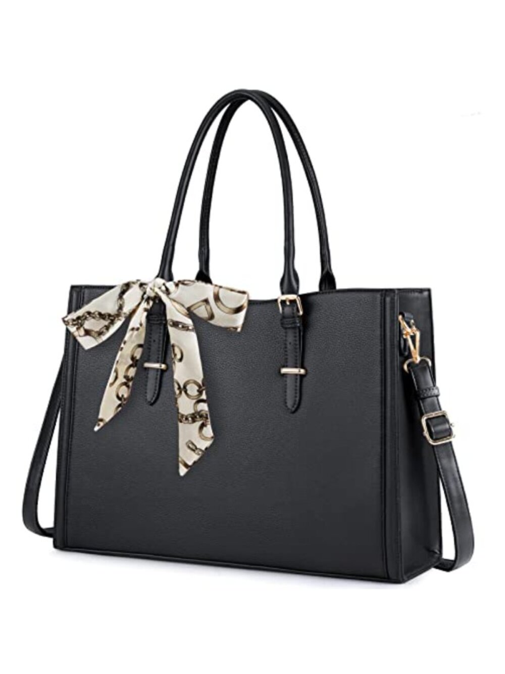 15.6 inch Waterproof PU Leather Laptop Bag Travel Briefcase